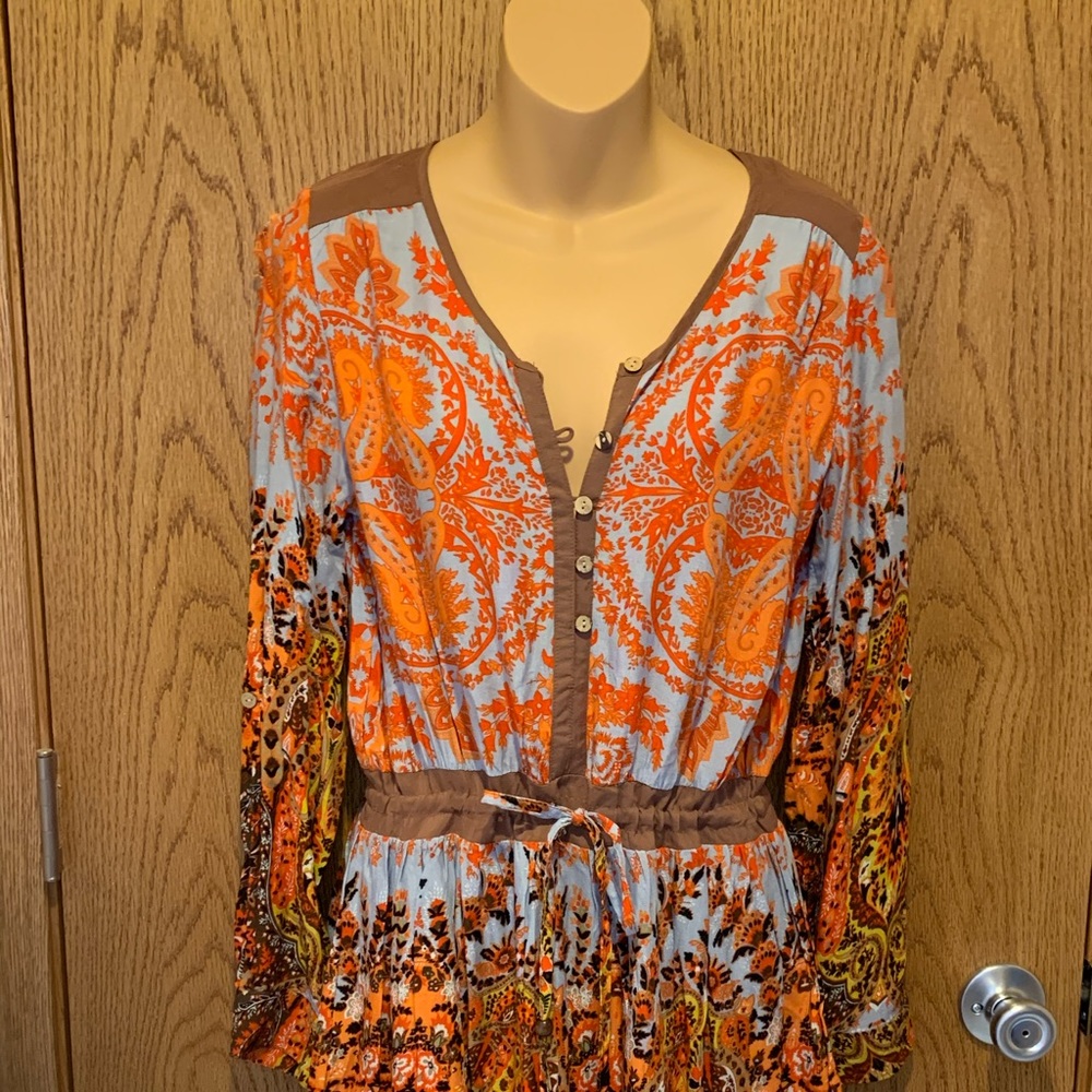 Miss Me tunic with long or rolled sleeve